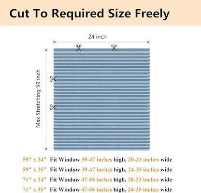 Window Blinds Cordless No Drill Cut to Size Clip On Stick On Self Adhesive - Image 2