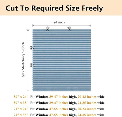 Window Blinds Cordless No Drill Cut to Size Clip On Stick On Self Adhesive - Image 2