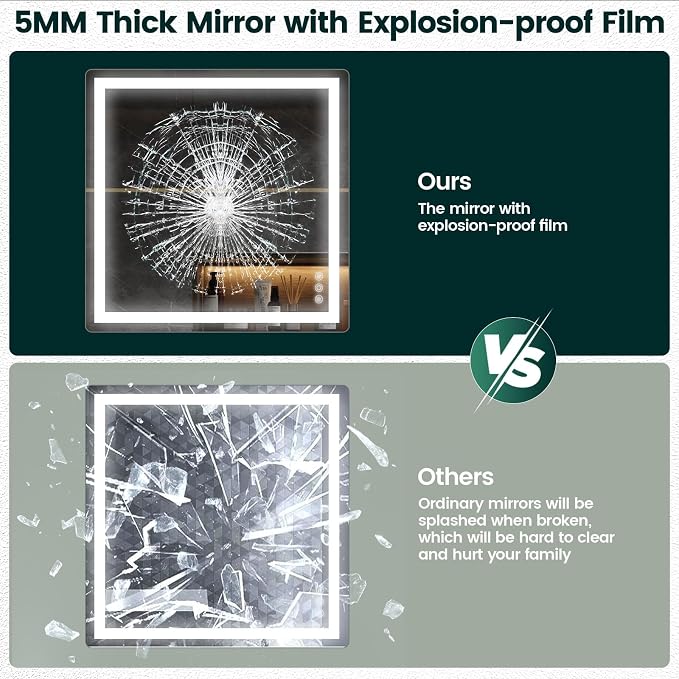 Memobarco 36"x 36" Bathroom Mirror - Image 7