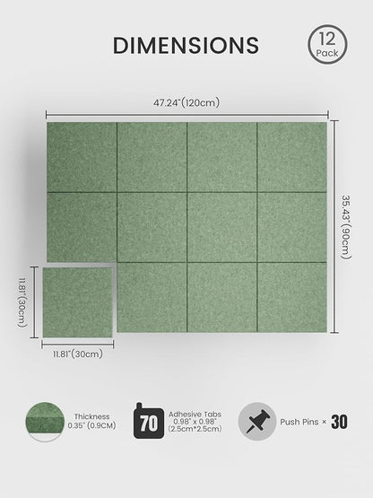 Bumusty Large Cork Board 48" x 36" Alternative - Image 2
