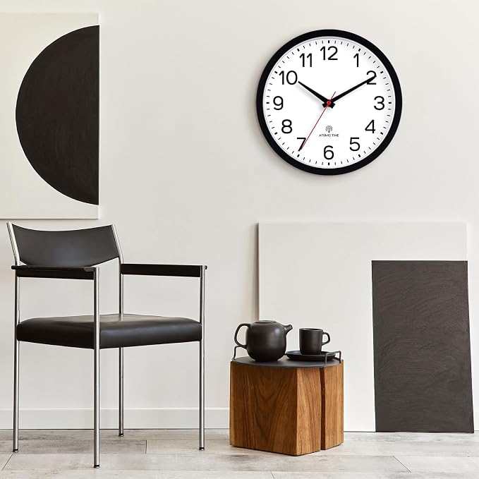 AKCISOT Atomic Black Wall Clock Analog Clocks - Image 9