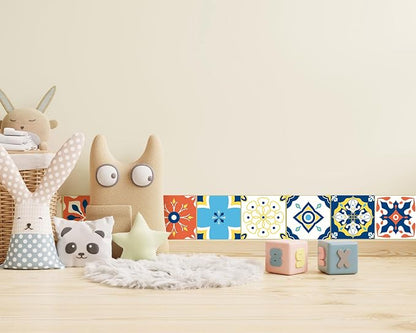 FLFK Wallpaper Border Tile Stickers Peel and Stick Wall Border - Image 6