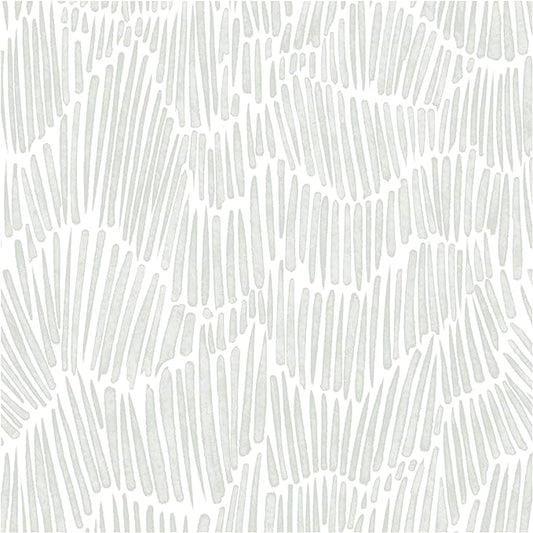 Theper Green Wallpaper 17.3"×197" Modern Striped Peel and Stick Wallpaper Boho by Theper