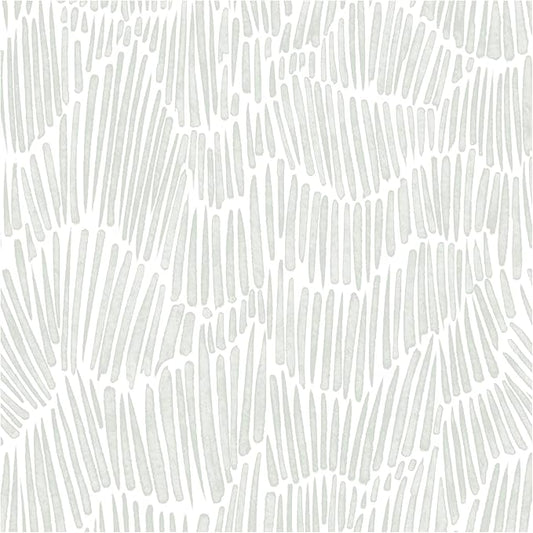Theper Green Wallpaper 17.3"×393" Modern Striped Wallpapers Peel and Stick by Theper