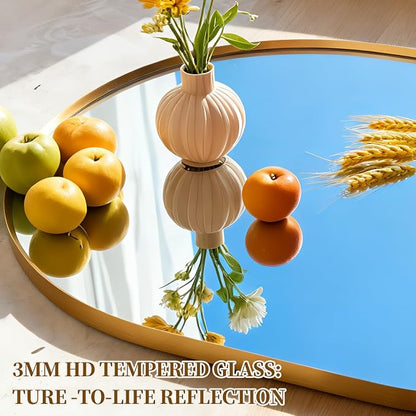Oval Full Length Mirror, Ultra-Clear Explosion-Proof, Simple and Classic Deco - Image 5