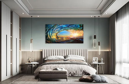 Cao Gen Decor Art S06762 Giant Wave Water Wall Art Canvas Prints 1 Panels Ocean - Image 5