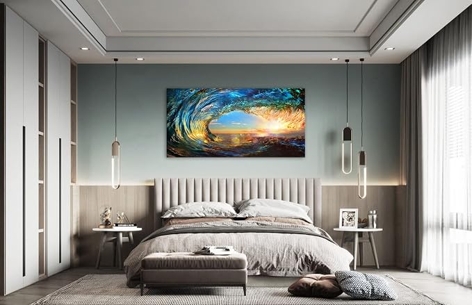 Cao Gen Decor Art S06750 Giant Wave Water Wall Art Canvas Prints 1 Panels Ocean - Image 5