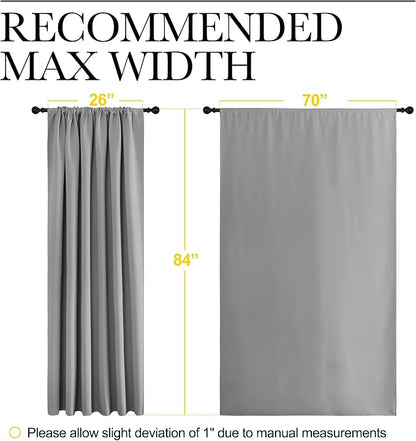 NICETOWN Blackout Curtain Panels 84 inches Long - Image 7
