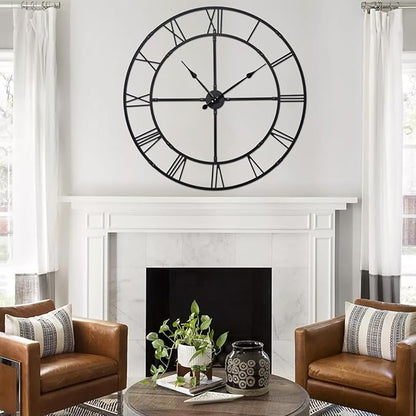 40 Inch Large Wall Clock for Living Room Decor – Easy-Assembly Silent - Image 3