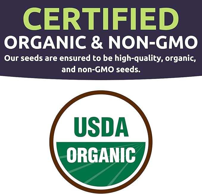 Organic Seeds Gardener Variety Pack - 30 Individual Packs - 2025 Season - Arugula, Basil, Winter Squash, Nantes Carrots and More! for Indoor & Outdoor Planting (Non-GMO, Certified Organic)