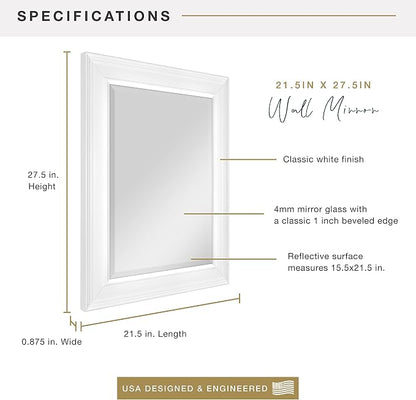 MCS 15 x21 Inch Wall Mirror, 21x27 Inch Overall Size - Image 3