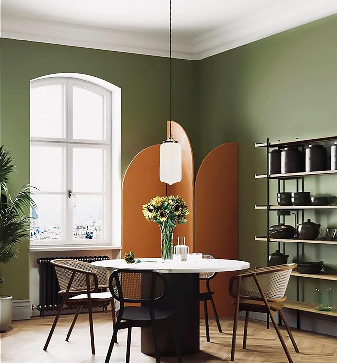 Dimoon 236''x17.7'' Green Peel and Stick Wallpaper Contact Paper Modern Self - Image 6