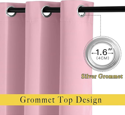 NICETOWN Room Darkening Short Curtain 54 inches Long - Image 4