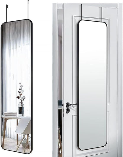 SCWF-GZ 47x14 Mirror Rectangle Full Body Length Door Hanging Wall Mounted Metal by SCWF-GZ