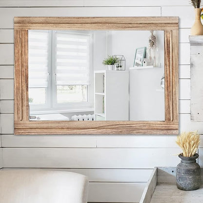 AAZZKANG Rustic Mirror for Wall - Image 5