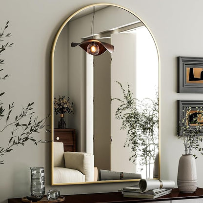 HARRITPURE Arched Wall Mirror – 24"x36" Arch Bathroom Mirror, Living Room Home - Image 8