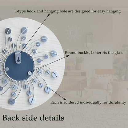 Mirror Wall Decor Metal Sun Mirror Home Decoration Wall Art Decorative Suitable - Image 7