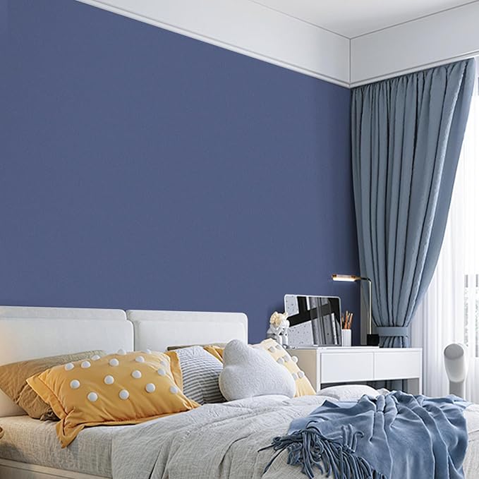 practicalWs Blue Peel and Stick Wallpaper 15.7" x 236.2" Blue Contact Paper - Image 2