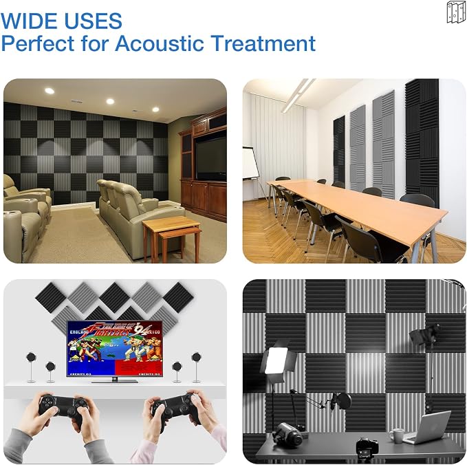 12 Pack Sound Proof Foam Panels - Image 4