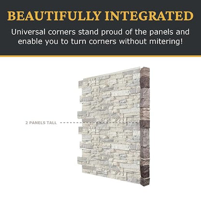 AZ Faux High-Density Polyurethane Faux Stone Flush Outside Corner - Image 7