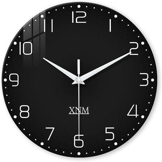 XNM Black Wall Clock for Living Room Minimalist Large Clock Battery Operated 20 by XNMwallclock