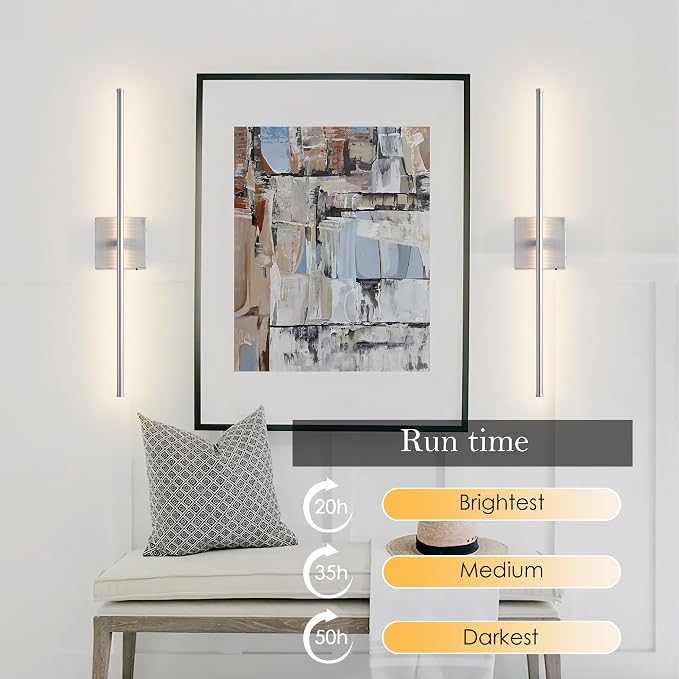 KARTOOSH Battery Operated Wall Sconces - Image 3