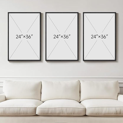 Large Framed Black and White Gray Abstract Wall Art - Image 3