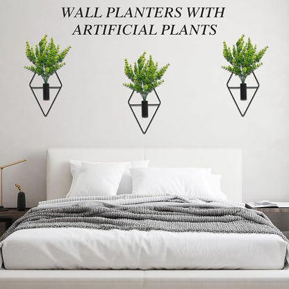 3 Pcs Wall Plants Artificial Decor, Boho Wall Decor, Home Office Living Room - Image 4