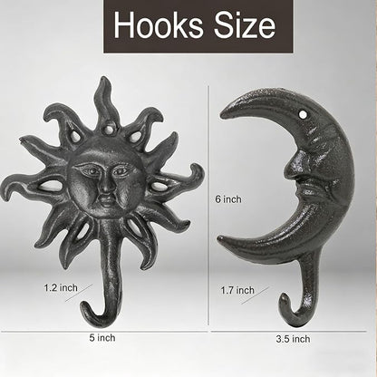 Cast Iron Hook, Antique Decorative Wall Hooks Hanger - Image 2
