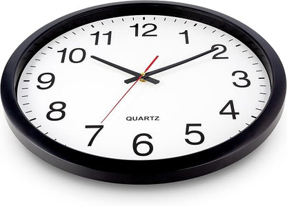 Bernhard Products Black Wall Clock Silent Non Ticking - Image 5