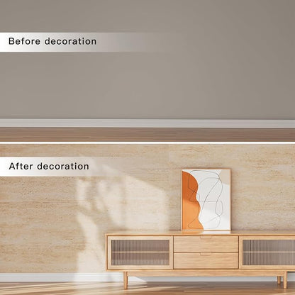 3D Wall Panels - 4PCS 47.2"x23.6" Faux Stone Wall Covering - MCM Modified Clay - Image 5
