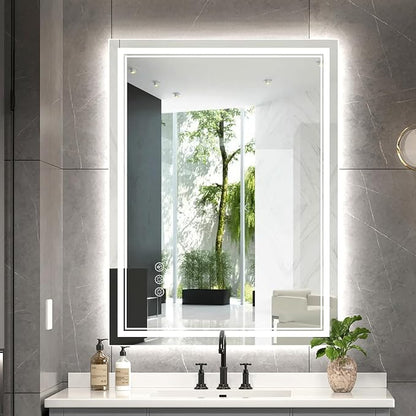 Ratsamee 24x32 Inch LED Bathroom Mirror by RATSAMEE