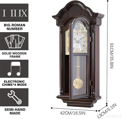 AYRELY® 36IN Big Grandfather Vintage Wall Clock - Image 2