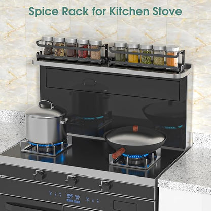 LUCYCAZ 2 Pack Wall Mounted Spice Rack - Image 9