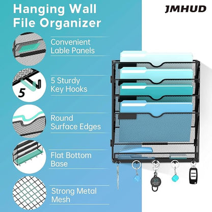 2 Pack 5 Tier Wall File Organizer - Image 3