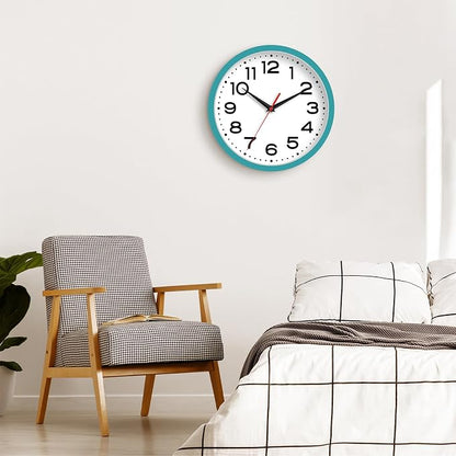 Roymnie Wall Clock Silent Non-Ticking Modern Clock Battery Operated 8 Inch - Image 2