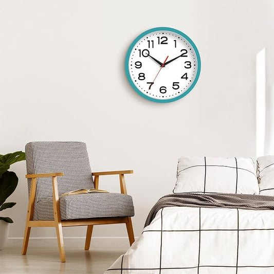 Roymnie Wall Clock Silent Non-Ticking Modern Clock Battery Operated 8 Inch - Image 2