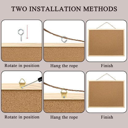 2 Pack Cork Board Bulletin Board, 15.7"X 11.81" inches - Image 2