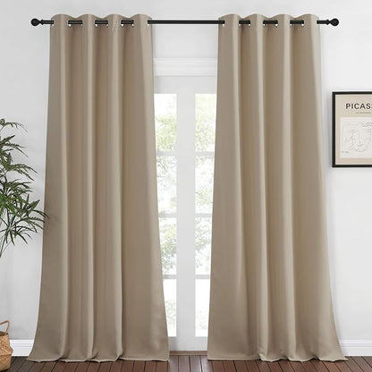 NICETOWN Bedroom Curtain Room Darkening Drapery 102 inches Length by NICETOWN