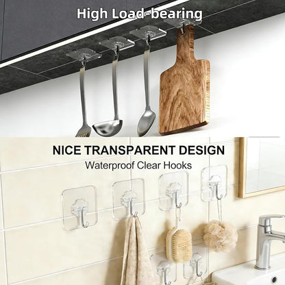 DDMY 36 Pack Heavy Duty Hooks Self Adhesive Large Hooks - Image 3