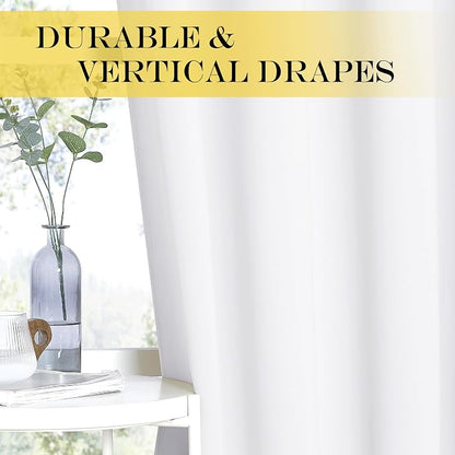 NICETOWN White Room Darkening Curtain 72 inches Long - Image 5
