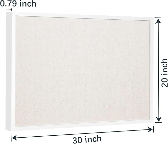 OWLKELA 20'' x 30'' Linen Bulletin Board, Vision Board and Decorative Hanging - Image 2