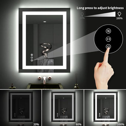 LOAAO 28"X32" LED Bathroom Mirror - Image 4