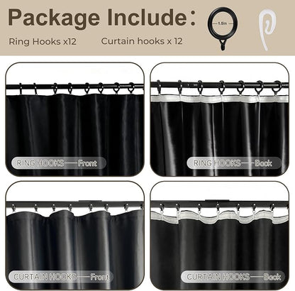 Room Divider Blackout Curtain Track Curtains Wall Dividers Panels Screen - Image 3