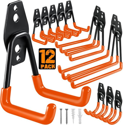 HUPBIPY 12 Pack Garage Hooks Heavy Duty Utility Steel by HUPBIPY