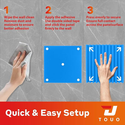 54 Pack Acoustic Panels – Sound Proof Foam Panels - Image 8