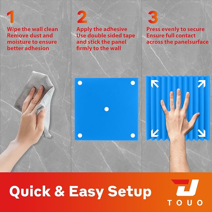 12 Pack Acoustic Panels – Sound Proof Foam Panels - Image 8