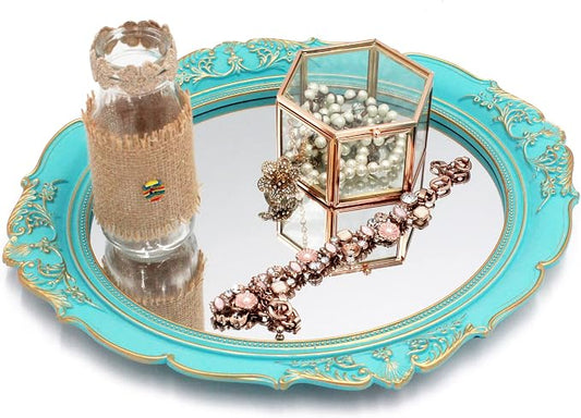Eaoundm 13.1 x 14.8 inchs Decorative Wall Mirror, Vintage Hanging Mirrors - Image 2