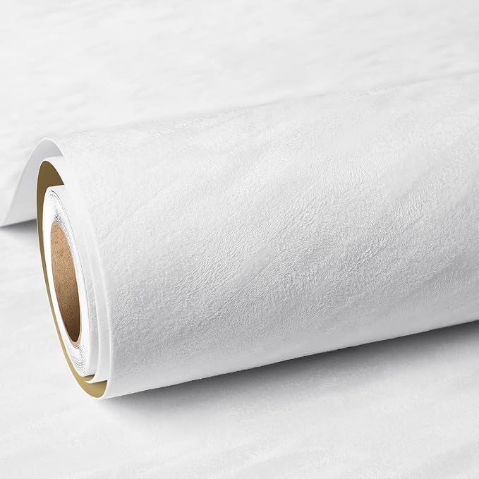 ReWallpaper White Wallpaper Peel and Stick Textured Velvet Contact Paper Self by ReWallpaper
