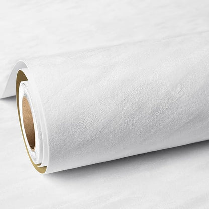ReWallpaper White Wallpaper Peel and Stick Textured Velvet Contact Paper Self by ReWallpaper